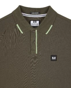 Weekend Offender Rivas Polo Shirt Castle Green/Pale Moss Green -Weekend Offender POSS2411 RIVAS CASTLE GREEN 10843