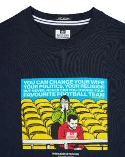 Weekend Offender Eric Graphic T-Shirt Navy -Weekend Offender PTAW23 01 ERIC NAVY 2101
