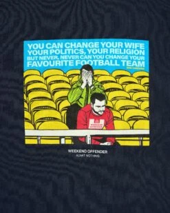 Weekend Offender Eric Graphic T-Shirt Navy -Weekend Offender PTAW23 01 ERIC NAVY 2103