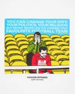 Weekend Offender Eric Graphic T-Shirt White -Weekend Offender PTAW2301 ERIC WHITE 6945