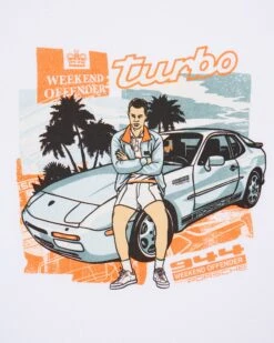 Weekend Offender 944 Graphic T-Shirt White -Weekend Offender PTAW2306 944 WHITE 6120