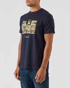 Weekend Offender Polaroids Graphic T-Shirt Navy -Weekend Offender PTAW2313 POLAROID NAVY 0286