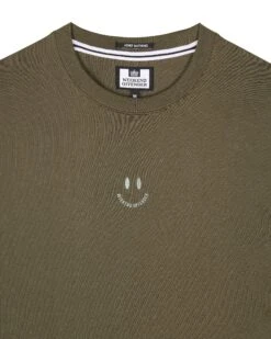 Weekend Offender Smile Graphic T-Shirt Dark Green -Weekend Offender PTAW2314 SMILE DARK GREEN 6541