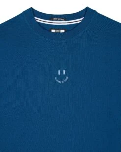 Weekend Offender Smile Graphic T-Shirt Juniper Blue -Weekend Offender PTAW2314 SMILE JUNIPER6219