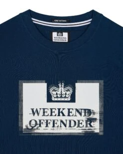 Weekend Offender Bonpensiero Graphic T-Shirt Juniper Blue -Weekend Offender PTAW2316 BONPENSIERO JUNIPER 0079
