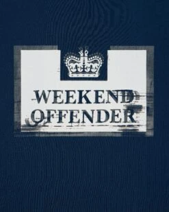 Weekend Offender Bonpensiero Graphic T-Shirt Juniper Blue -Weekend Offender PTAW2316 BONPENSIERO JUNIPER 0080