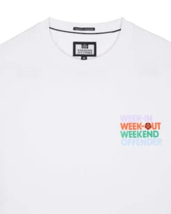 Weekend Offender Week In Week Out Graphic T-Shirt White -Weekend Offender PTSS23 03 WEEK IN WEEK OUT WHITE 5598