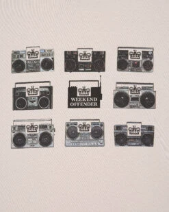 Weekend Offender Boombox Graphic T-Shirt Pumice -Weekend Offender PTSS23 04 BOOMBOX PUMICE 5561