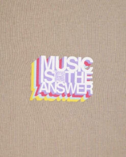 Weekend Offender Music Is The Answer Graphic T-Shirt Bark -Weekend Offender PTSS23 08 MUSIC IS THE ANSWER BARK 5543