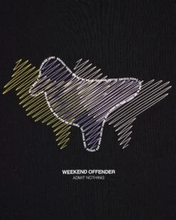 Weekend Offender Gabe Graphic T-Shirt Black -Weekend Offender PTSS2307 GABE BLACK 6327