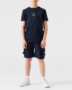 Weekend Offender Kids Mascia Cargo Shorts Navy -Weekend Offender PTSS2311 KIDS SMILE NAVY KIDS STSS2305 MASCIA NAVY 6609