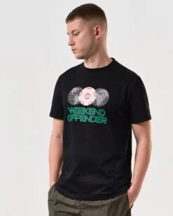 Weekend Offender Mexico Graphic T-Shirt Black -Weekend Offender PTSS2402 MEXICO BLACK 6407 MODEL