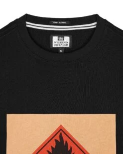 Weekend Offender Blue Lines Graphic T-Shirt Black -Weekend Offender PTSS2403 BLUE LINES BLACK 7180 copy