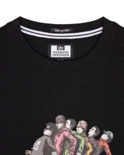 Weekend Offender Madness Graphic T-Shirt Black -Weekend Offender PTSS2405 MADNESS BLACK 7157