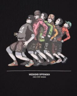 Weekend Offender Madness Graphic T-Shirt Black -Weekend Offender PTSS2405 MADNESS BLACK 7158