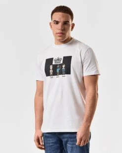 Weekend Offender Seventy-Two Graphic T-Shirt White -Weekend Offender PTSS2408 SEVENTY TWO WHITE 4740 MODEL