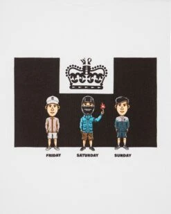 Weekend Offender Seventy-Two Graphic T-Shirt White -Weekend Offender PTSS2408 SEVENTY TWO WHITE 7174copy