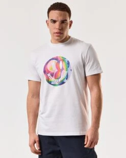 Weekend Offender Shoom Graphic T-Shirt White -Weekend Offender PTSS2410 SHROOM WHITE 5162 MODEL