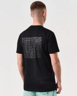 Weekend Offender Reggie Graphic T-Shirt Black -Weekend Offender PTSS2411 REGGIE BLACK 6252 MODEL