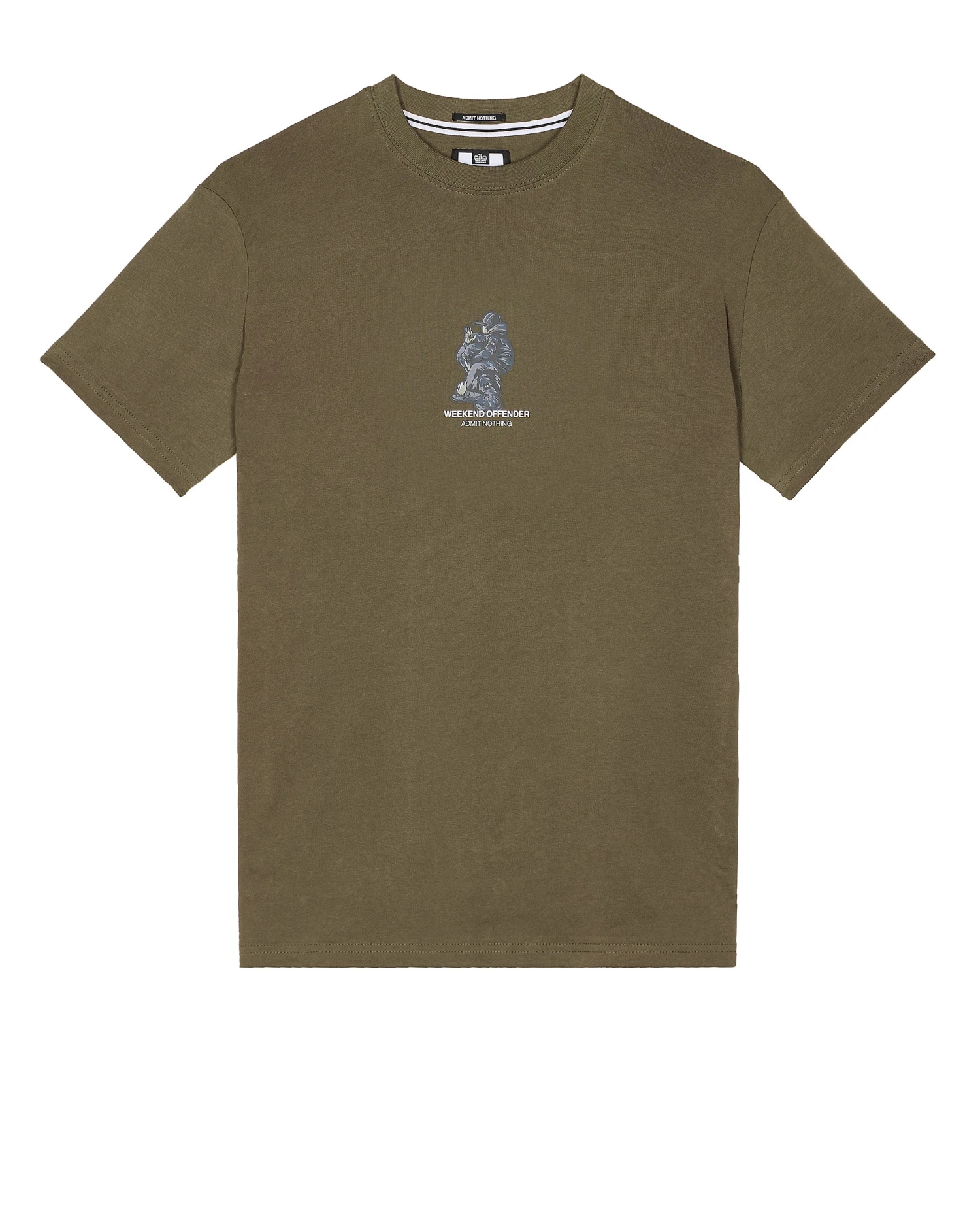 Weekend Offender Reggie Graphic T-Shirt Castle Green 1 Weekend Offender Reggie Graphic T-Shirt Castle Green