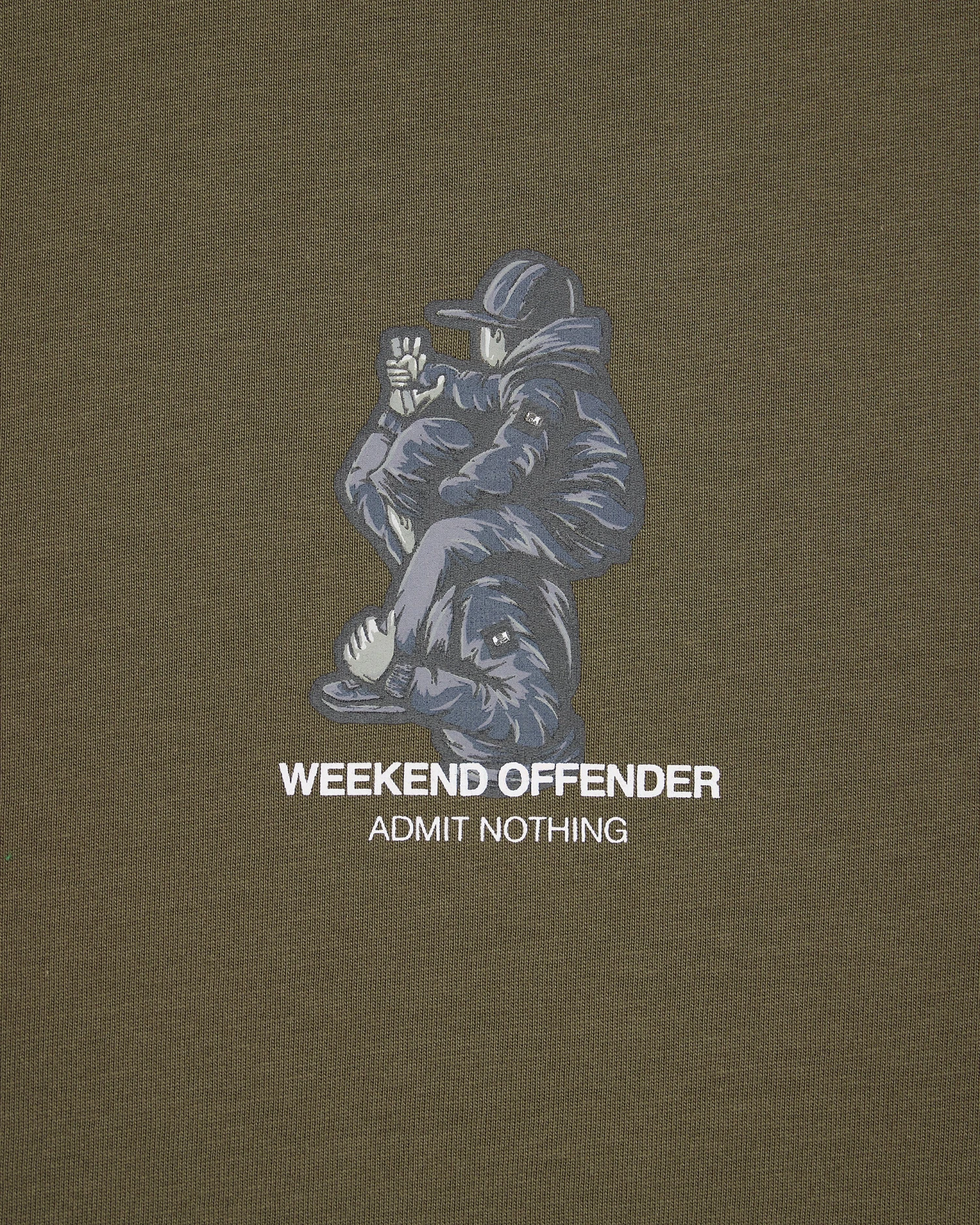 Weekend Offender Reggie Graphic T-Shirt Castle Green 7 Weekend Offender Reggie Graphic T-Shirt Castle Green - Image 7