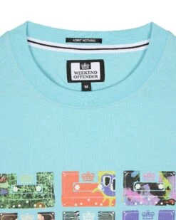 Weekend Offender Hanover Graphic T-Shirt Saltwater Blue -Weekend Offender PTSS2412 HANOVER SALTWATER 7645