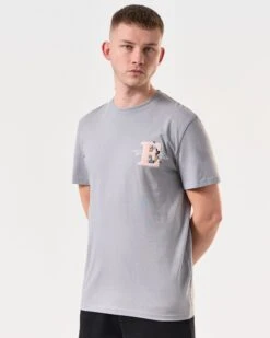 Weekend Offender Ryder Graphic T-Shirt Smokey Grey -Weekend Offender PTSS2412 RYDER SMOKEY 5985 MODEL
