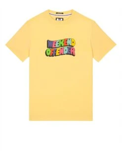 Weekend Offender Hallelujah Graphic T-Shirt Butter Yellow