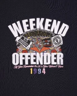 Weekend Offender Pyramid Graphic T-Shirt Navy -Weekend Offender PTSS2414 PYRAMID NAVY 7135copy