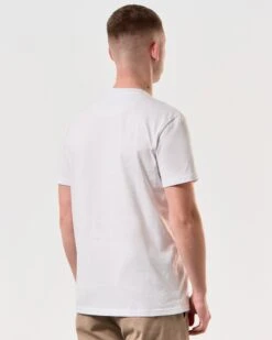 Weekend Offender Symphony Graphic T-Shirt White -Weekend Offender PTSS2414 PYRAMID WHITE 5783 MODEL