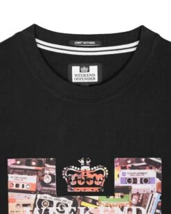 Weekend Offender Keyte Graphic T-Shirt Black -Weekend Offender PTSS2419 KEYTE BLACK 7192copy