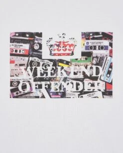 Weekend Offender Keyte Graphic T-Shirt White -Weekend Offender PTSS2419 KEYTE WHITE 2968