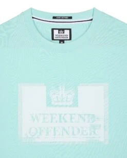 Weekend Offender Bonpensiero Graphic T-Shirt Celeste Green -Weekend Offender PTSS2420 BONPENSIERO CELESTE 3623