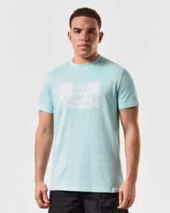 Weekend Offender Bonpensiero Graphic T-Shirt Celeste Green -Weekend Offender PTSS2420 BONPENSIERO CELESTE 5286 MODEL