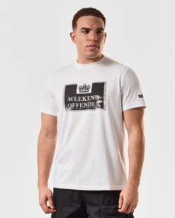Weekend Offender Bonpensiero Graphic T-Shirt White -Weekend Offender PTSS2420 BONPENSIERO WHITE 5290 MODEL