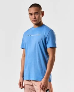 Weekend Offender Max Graphic T-Shirt Coastal Blue -Weekend Offender PTSS2421 MAX COASTAL 4647 MODEL