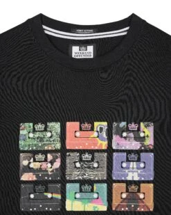 Weekend Offender Hanover Graphic T-Shirt Black -Weekend Offender PTSS2422 HANOVER BLACK 3440