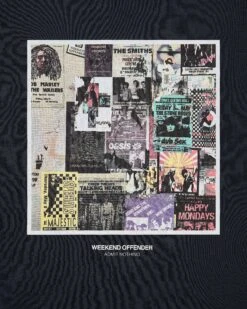 Weekend Offender Posters Graphic T-Shirt Navy -Weekend Offender PTSS2423 POSTERS NAVY 3438