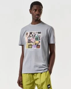 Weekend Offender Posters Graphic T-Shirt Smokey Grey -Weekend Offender PTSS2423 POSTERS SMOKEY 6830