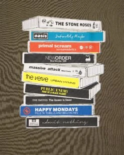 Weekend Offender Cassettes Graphic T-Shirt Castle Green -Weekend Offender PTSS2424 CASSETTE CASTLE GREEN 7759