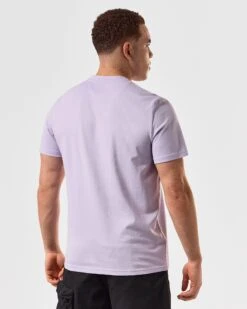 Weekend Offender Smile Graphic T-Shirt Periwinkle -Weekend Offender PTSS2425 SMILE PERIWINKLE 5260 MODEL
