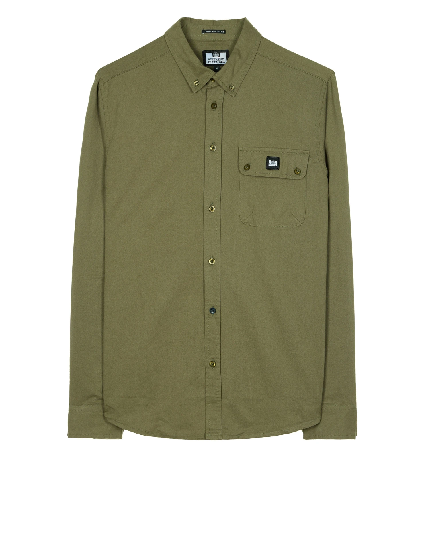 Weekend Offender Postiano Ranger Shirt Dark Khaki 1 Weekend Offender Postiano Ranger Shirt Dark Khaki