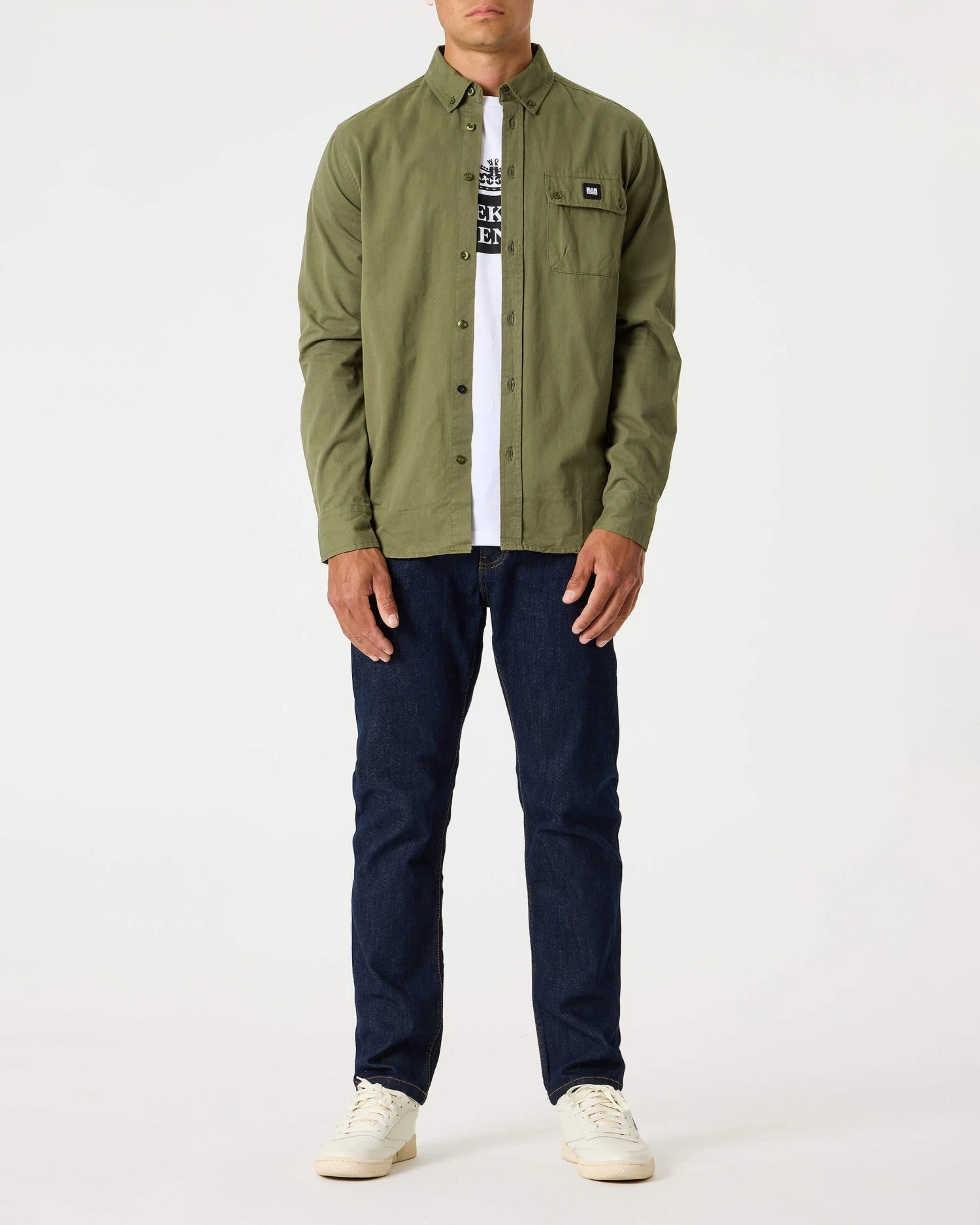 Weekend Offender Postiano Ranger Shirt Dark Khaki 2 Weekend Offender Postiano Ranger Shirt Dark Khaki - Image 2