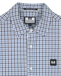 Weekend Offender Lisbon Shirt Blue House Check 11 Weekend Offender Lisbon Shirt Blue House Check -Weekend Offender SHAW23 03 LISBON BLUE HOUSE CHECK 2068