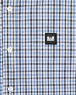 Weekend Offender Lisbon Shirt Blue House Check 12 Weekend Offender Lisbon Shirt Blue House Check -Weekend Offender SHAW23 03 LISBON BLUE HOUSE CHECK 2069