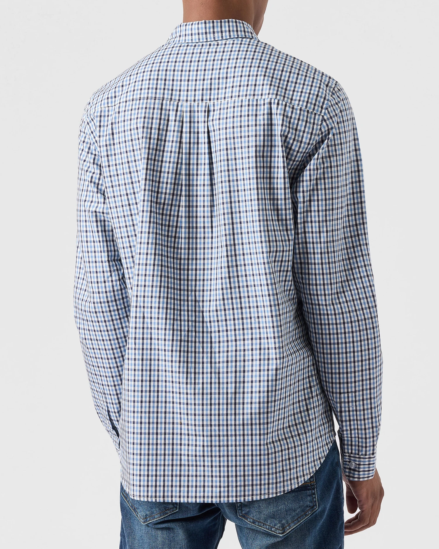 Weekend Offender Lisbon Shirt Blue House Check 4 Weekend Offender Lisbon Shirt Blue House Check - Image 4