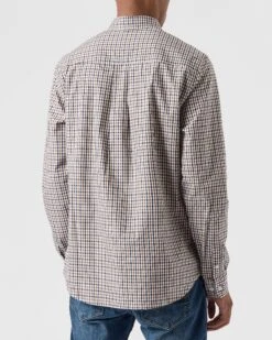 Weekend Offender Lisbon Shirt House Check -Weekend Offender SHAW2303 LISBON HOUSE CHECK 0141 MODEL