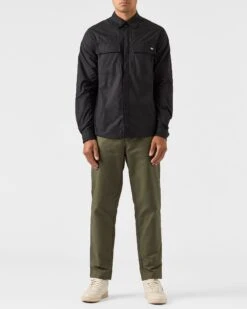 Weekend Offender Janeret Shirt Black -Weekend Offender SHAW2304 JANERET BLACK 0491