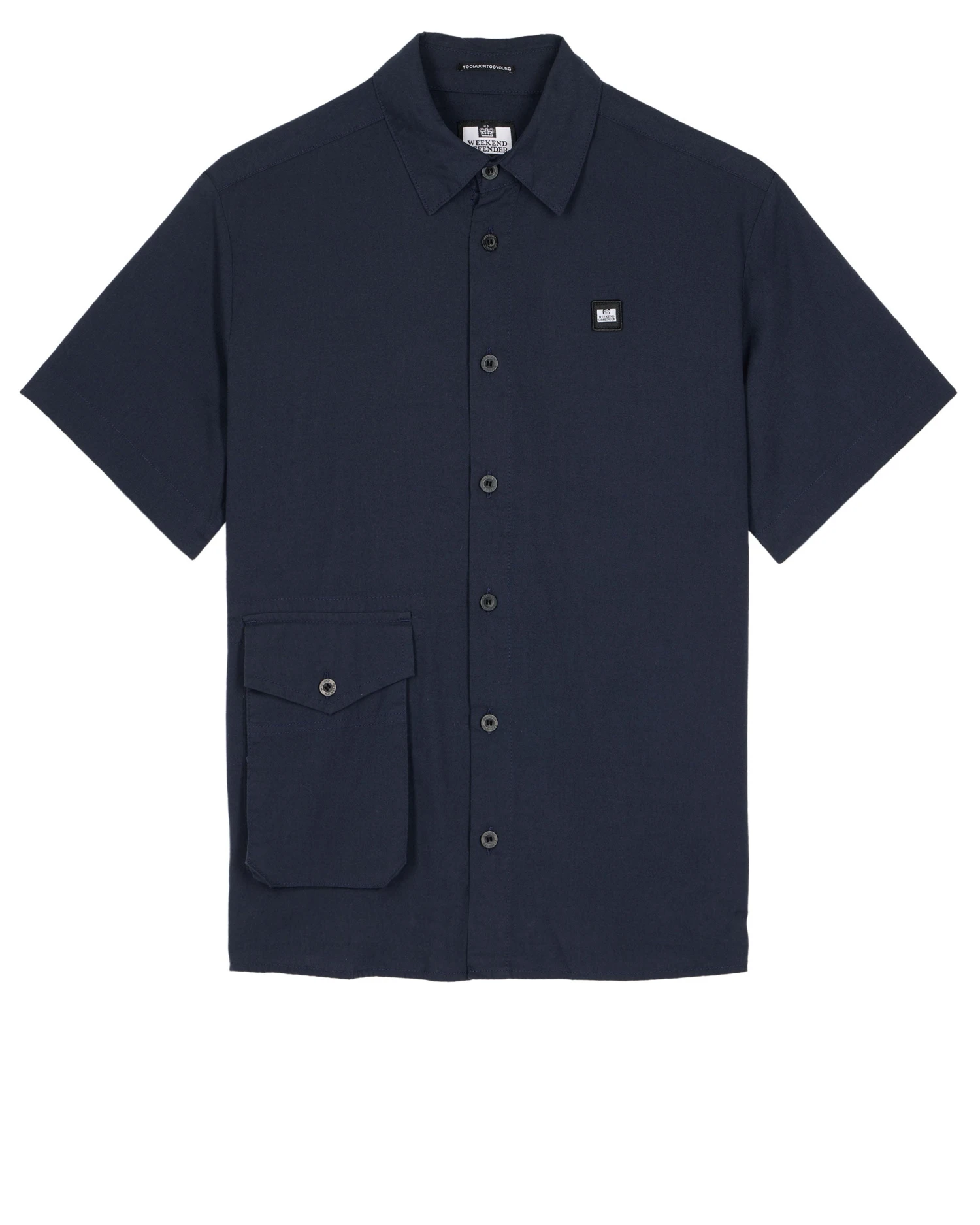 Weekend Offender Barboza Poplin Shirt Navy 1 Weekend Offender Barboza Poplin Shirt Navy