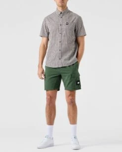 Weekend Offender Joyce Poplin Shirt House Check -Weekend Offender SHSS2302 JOYCE HOUSE CHECK 5668 MODEL
